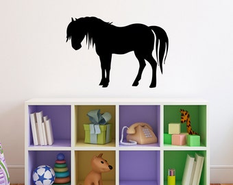 Horse Wall Decal - Girls Bedroom Wall Sticker - Horse Decal - Style 2