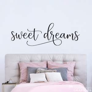 Sweet Dreams Decal | Bedroom Decor | Wall Vinyl