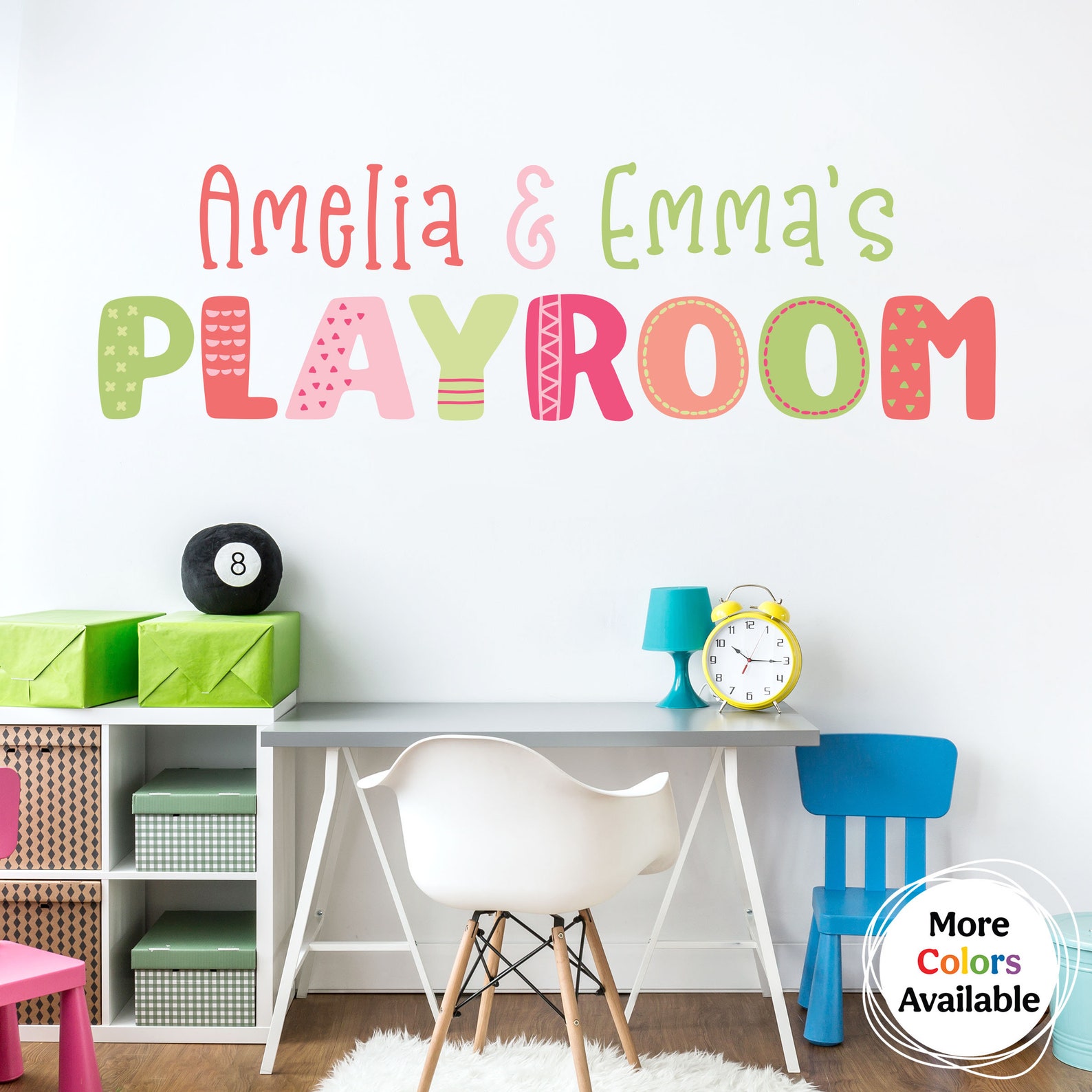 Personalized Playroom Wall Decal Kids Room Vinyl Multiple | Etsy