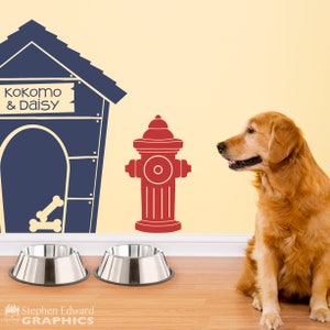 Fire Hydrant Decal | Dog Wall Vinyl Decor | Pet Gift
