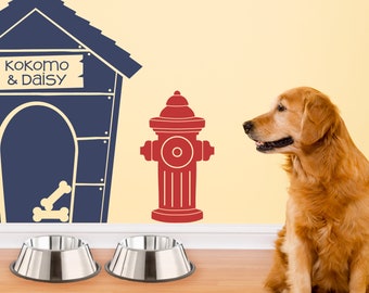 Fire Hydrant Decal | Dog Wall Vinyl Decor | Pet Gift