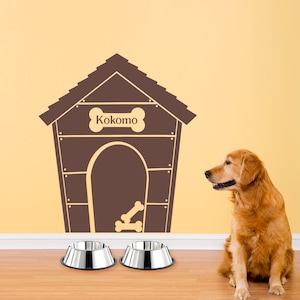 Personalized Dog Decal | Dog House Wall Vinyl | Dog Name Sticker | Pet Decor