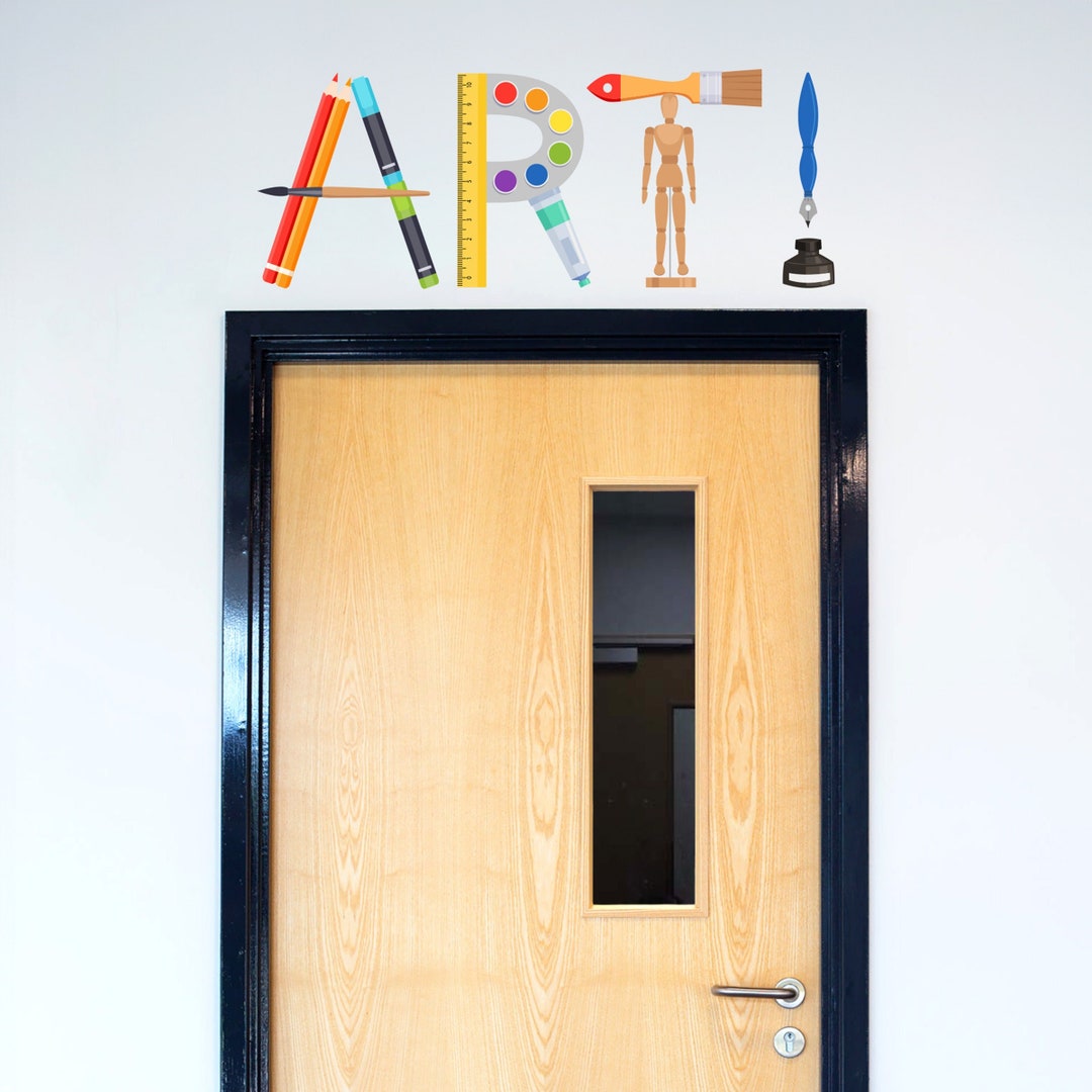 Art Decal | Art Teacher Decor | Classroom Wall Sticker - Etsy