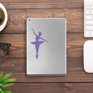 Ballerina-laptopsticker | Laptopdecoratie meisje | Laptopaccessoire