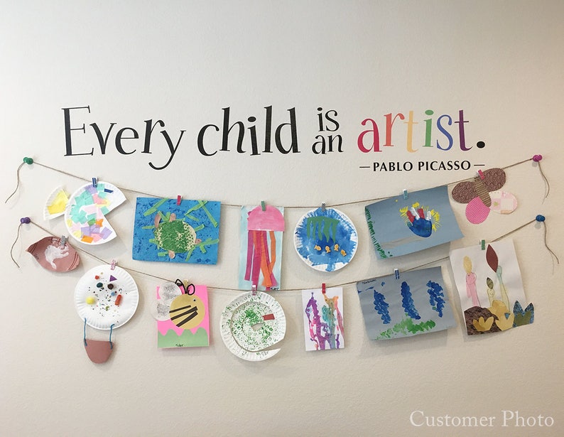 Every Child is an Artist Decal Children Artwork Display Etsy