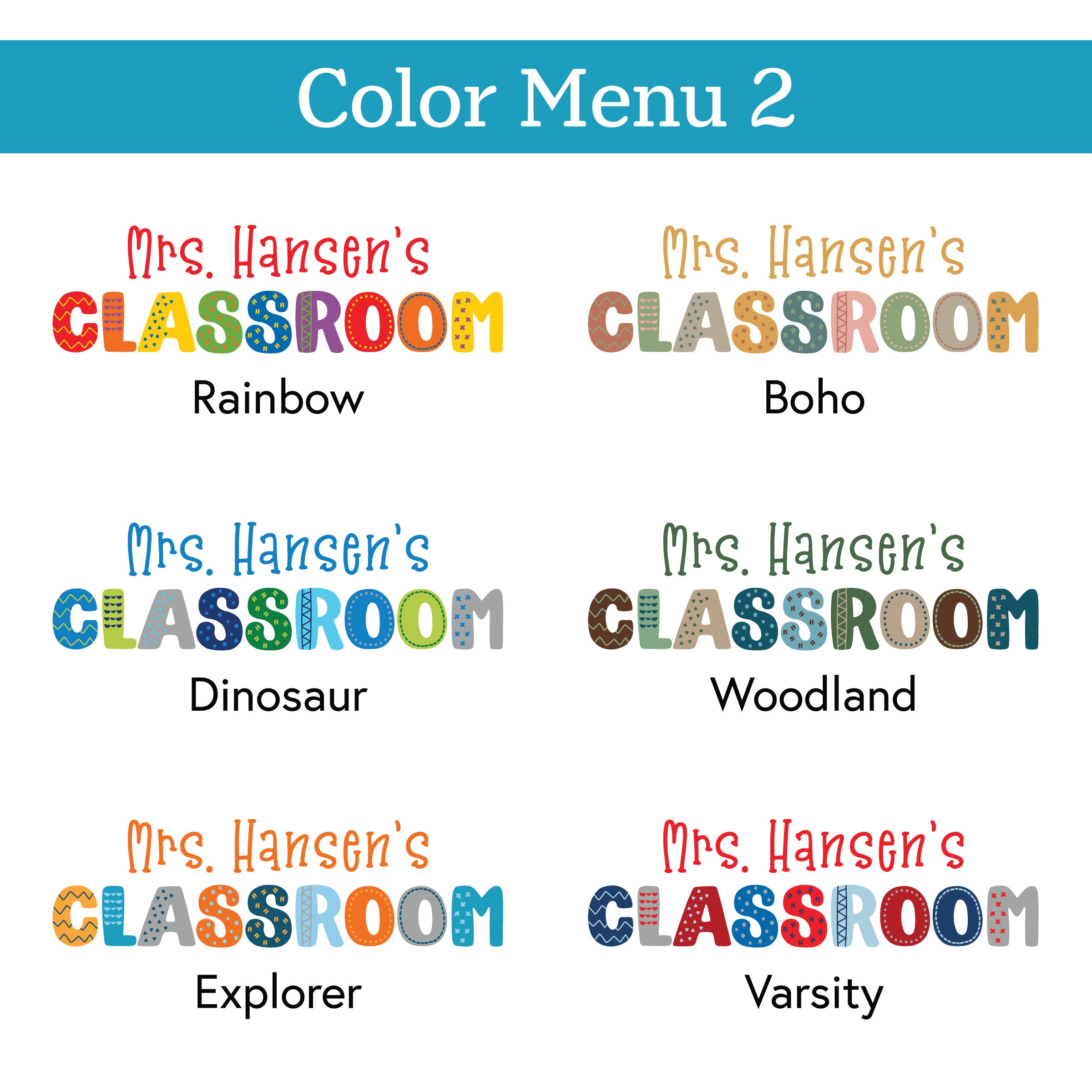 Classroom Decal With Personalized Teacher Name | School Wall Decor ...