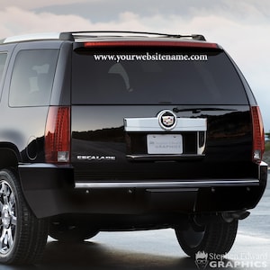 Car Decal Advertising | Advertise your website on your Car, SUV or Truck