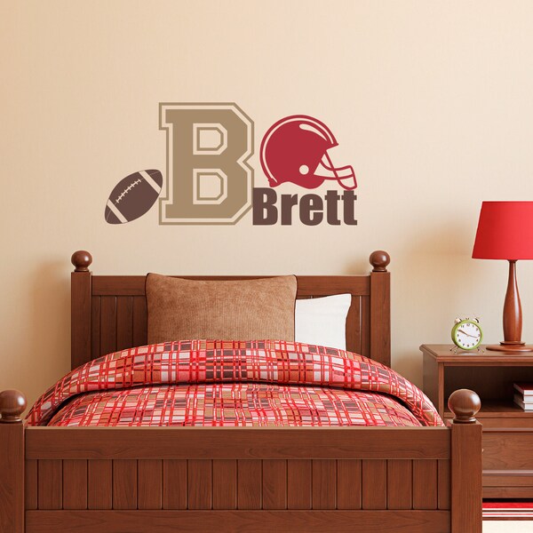 Football Wall Decals Etsy