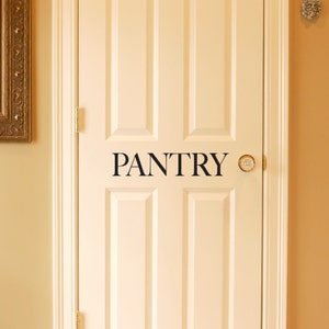 Pantry Decal | Pantry Wall Decal or Door Decal | Kitchen Wall Decal