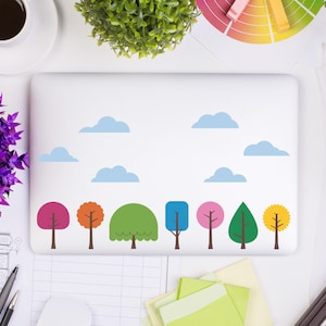 Little Trees Laptop Sticker Tree Decal Laptop Accessory image 1