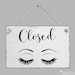 Open and Closed Business DECALS | Eyelashes | Store Decal | Listing for ...