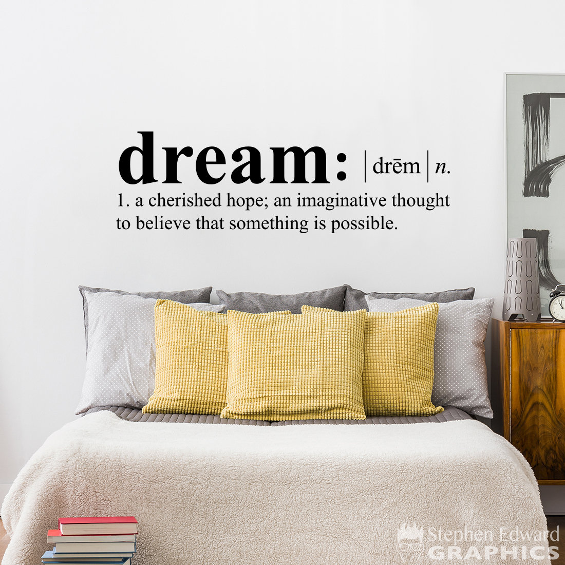 Dream Definition Decal Dictionary Definition Vinyl Dream Etsy