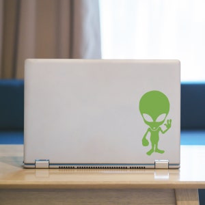 Alien Laptop Sticker | Extraterrestrial Decal