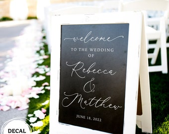 Welcome to the Wedding Personalized Decal | DIY Wedding Sign | Custom Wedding Decor | Welcome Vinyl Sign