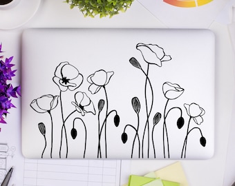 Poppy Laptop Decal: California Flower Sticker
