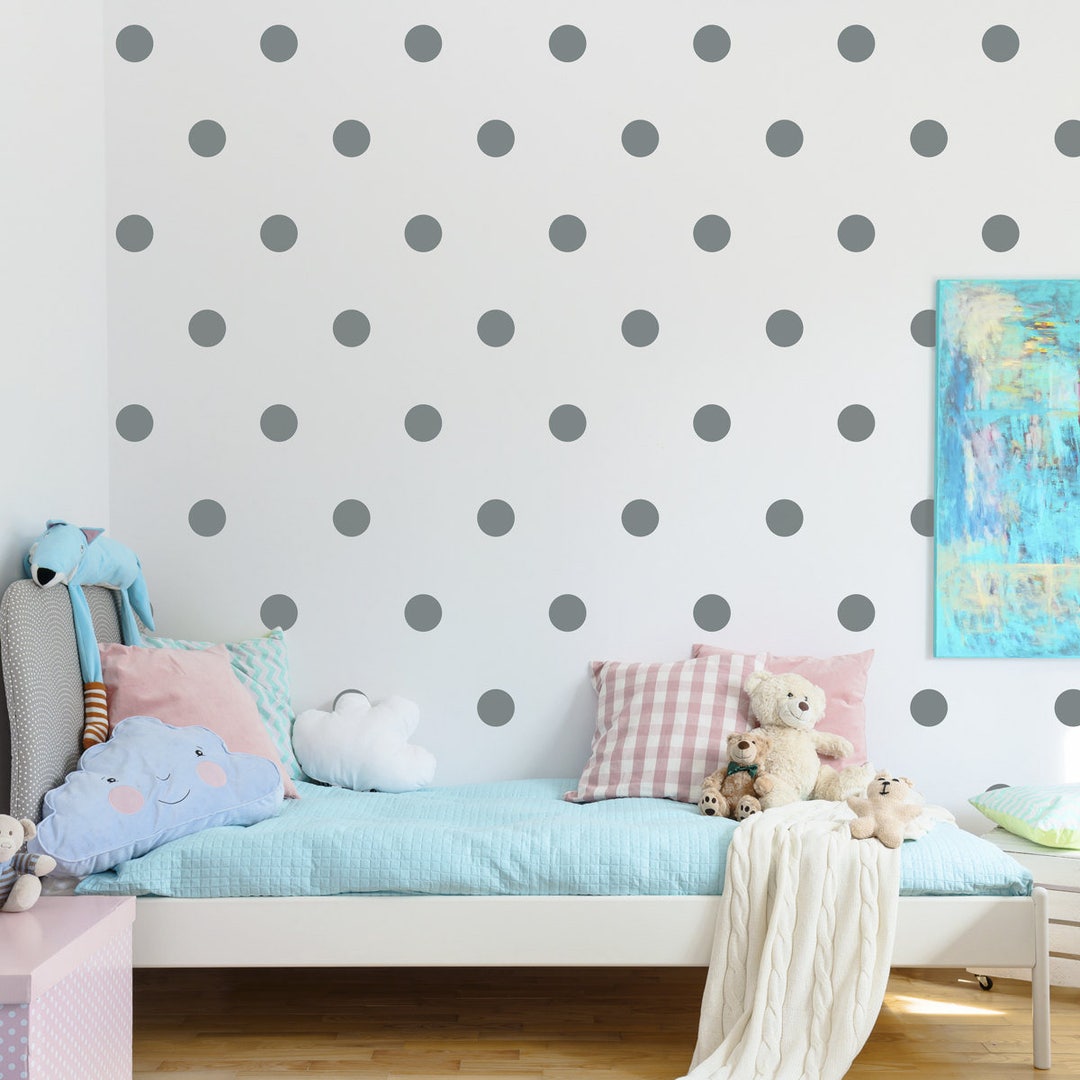 Polka Dot Decal Set Set of 105 Dot Wall Decals Children Bedroom Decor