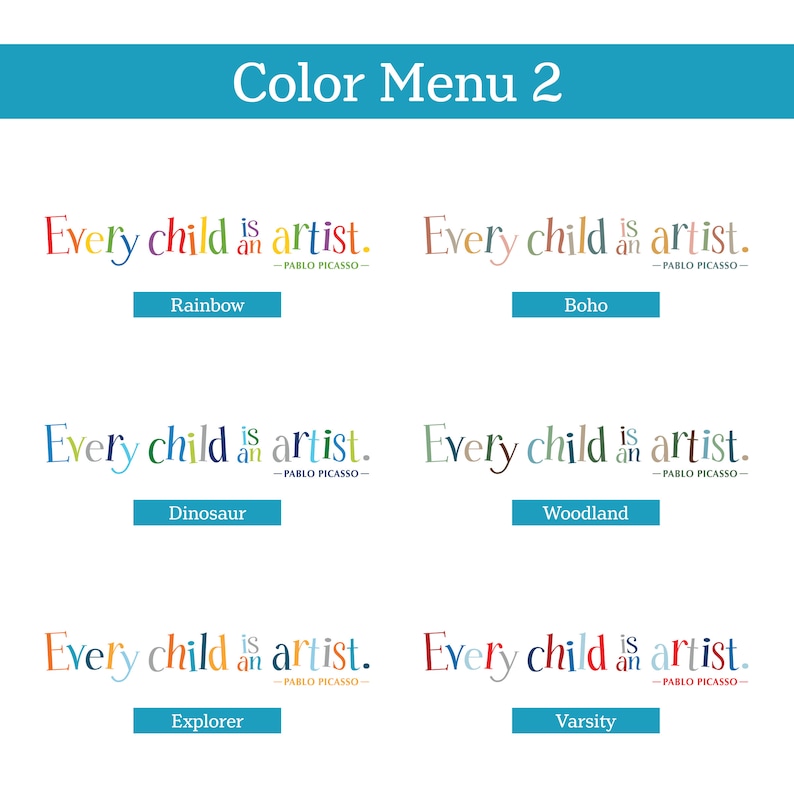 Every Child is an Artist Decal Full Color Children Artwork Etsy