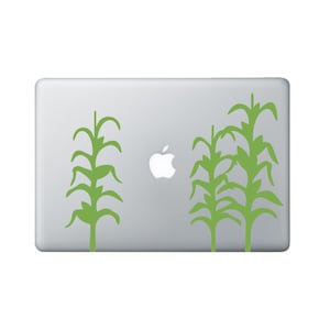 Cornstalks Laptop Decal: Farming Macbook Art