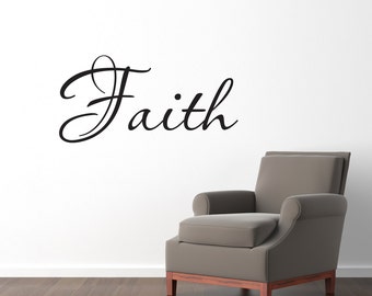 Faith Wall Decal | Christian Wall Decal | Faith Wall Sticker | Medium