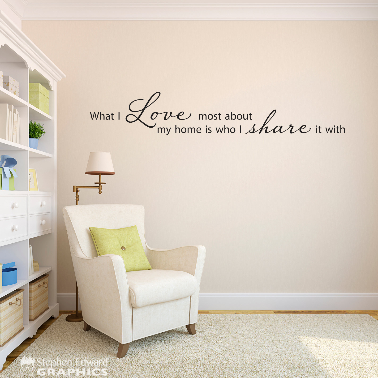 What I Love Most About My Home is Who I Share It With Wall - Etsy