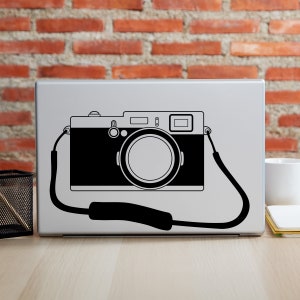 Camera Macbook Decal: Photographer Laptop Sticker