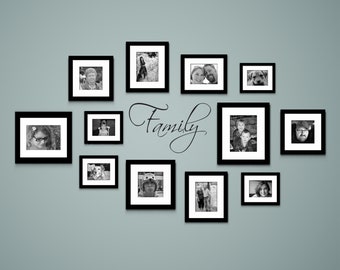 Family Script Decal | Gallery Wall Decor