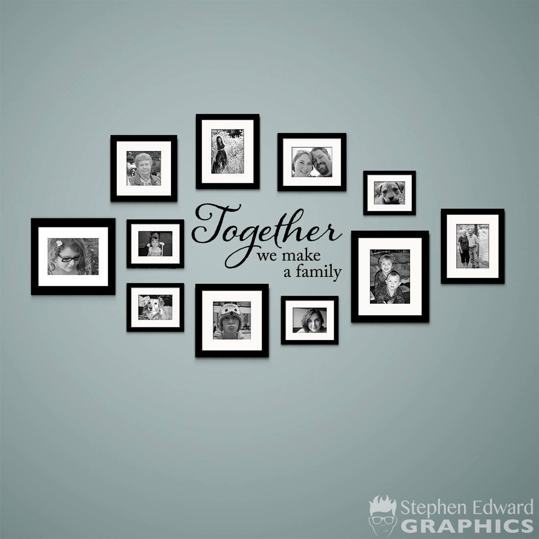 Black 15.5 x 35 Together We Make A Family Modern Inspirational Quote Sticker for Family Home Dining Room Classic Design Entryway Living Room Decor Vinyl Wall Art Decal Black 15.5 x 35 Together We Make A Family Modern Inspirational Quote Sticker for Family Home Dining Room Classic Design Entryway Living Room Decor Vinyl Wall Art Decal