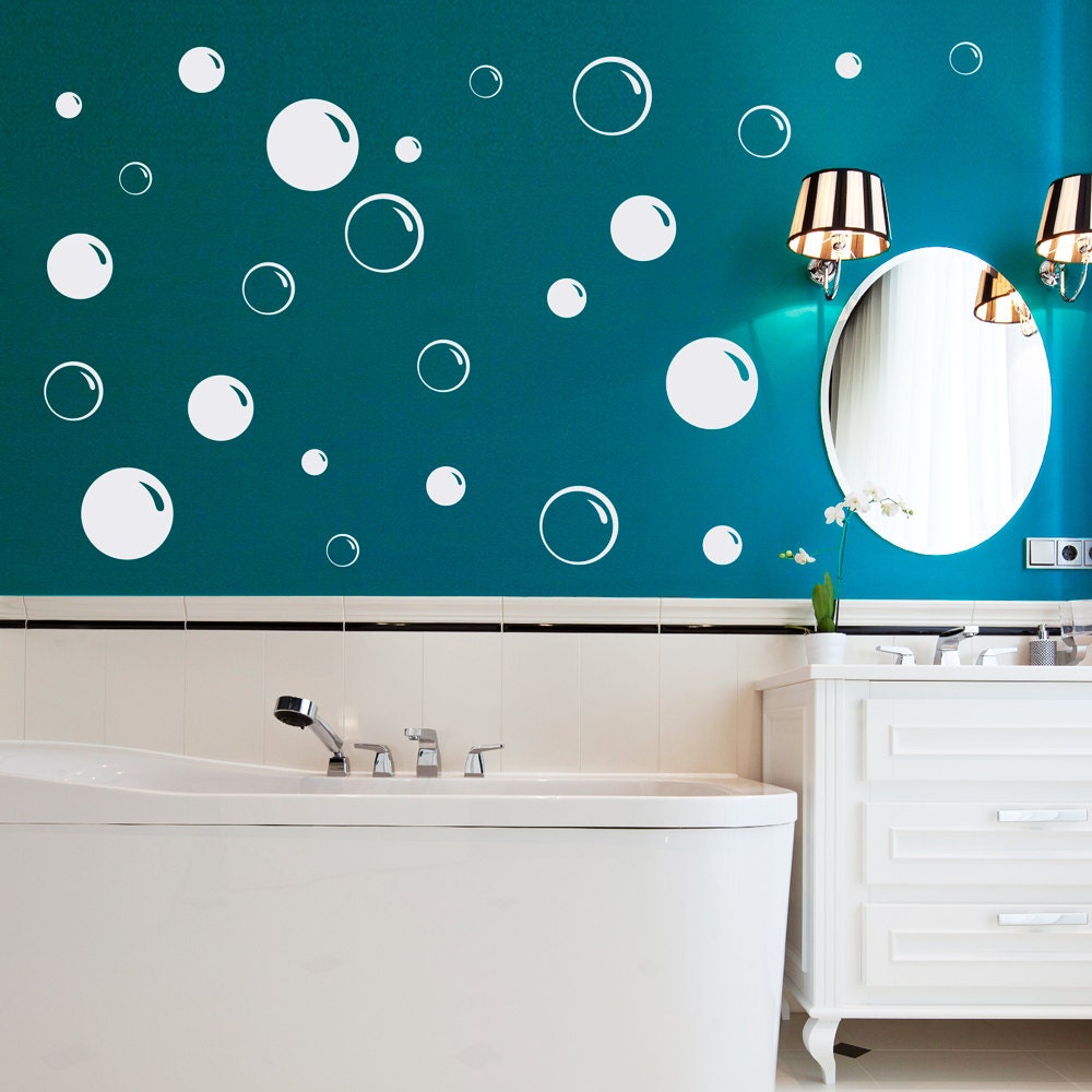 Black Bubbles Circle Wall Stickers – My Original Wallpaper