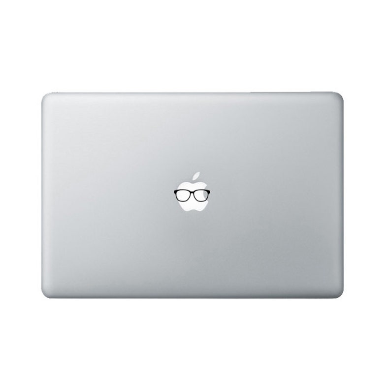 Tiny Nerd Glasses Macbook Decal - Nerd Glasses Laptop Decal - Nerd Decal 