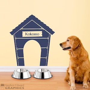 Personalized Dog Wall Decal | Dog House Wall Art | Dog Name Vinyl
