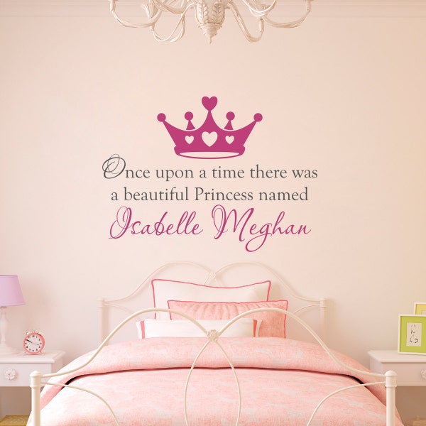 Princess Wall Decal Etsy