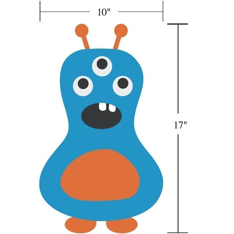 Monster Wall Decal Monster Wall Art Children Wall Decals Etsy