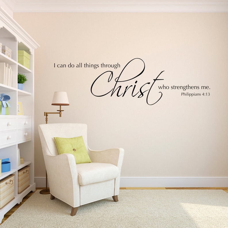 I can do all things through Christ who strengthens me Decal Etsy