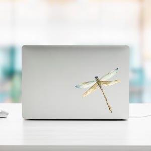Dragonfly Laptop Decal | Watercolor Sticker