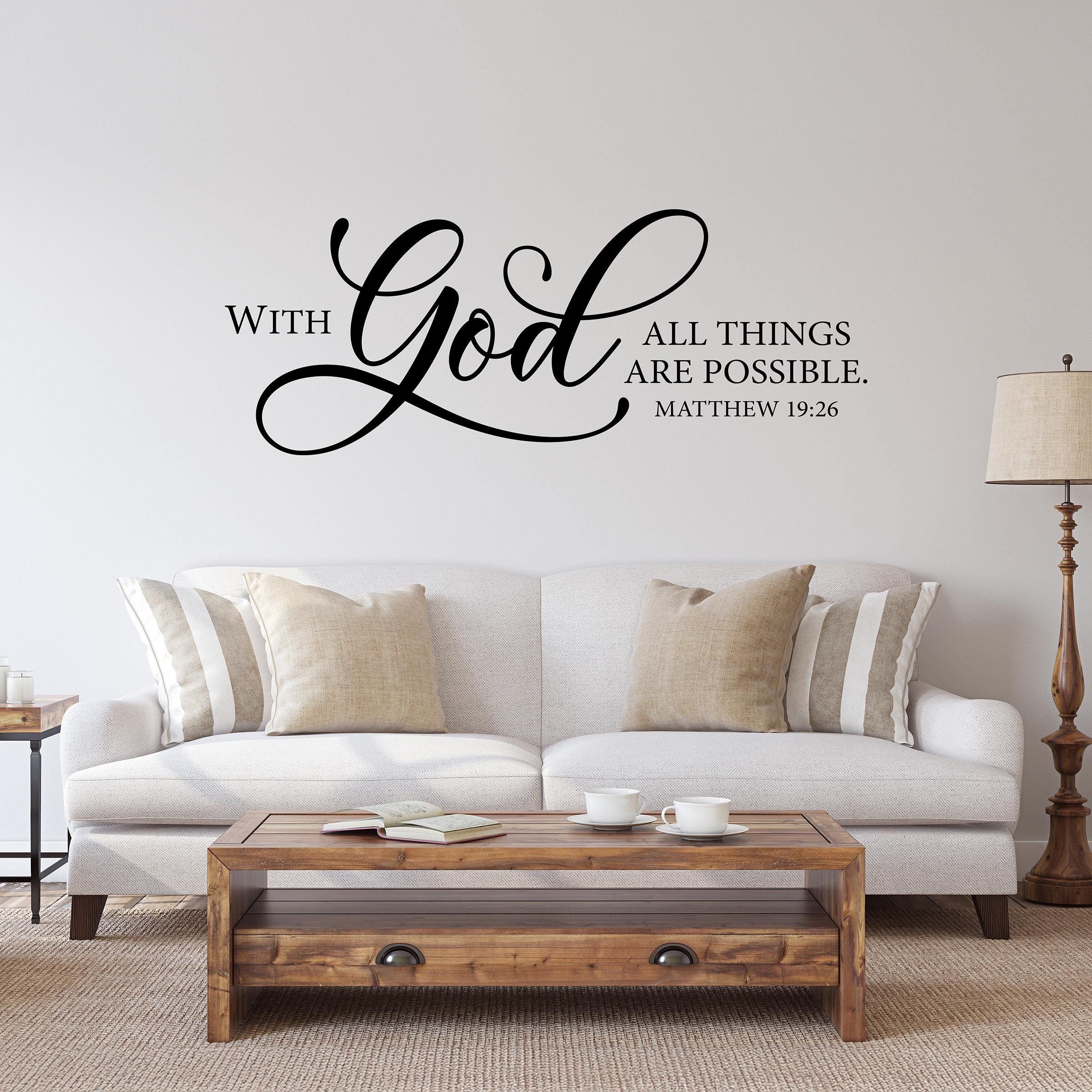 Muursticker Christelijke quotes - CM - Christelijke quote believe tegen een witte
