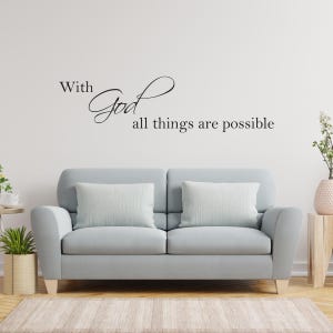 Christian Wall Decal: Bible Verse Vinyl Sticker