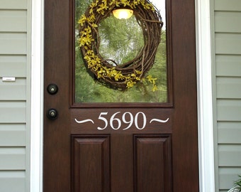 Front Door Number Decal | Address Decal | Outdoor Decal
