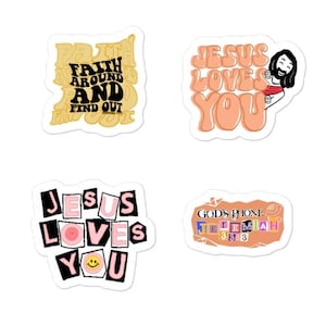 Jesus Loves You Sticker: Bubble-Free Vinyl Decal