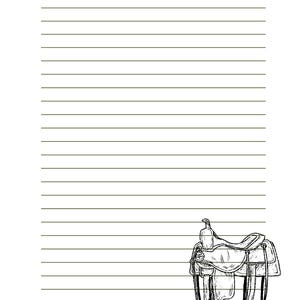 Western Stationary/ Western Journal/ Black and White Western Notes - Etsy