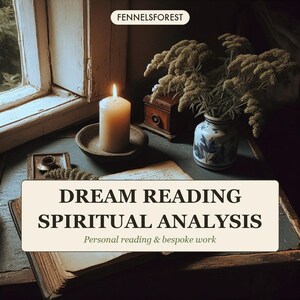 Lectura de interpretación de sueños / Análisis espiritual escrito de sueños / Lector de sueños de la brujería tradicional / Entrega digital