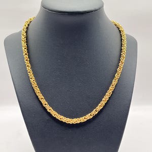 Men's Stainless Steel 2.5mm Gold Plated Bead Ball Link Chain Necklace