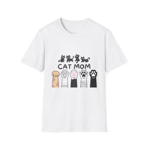 Cute Cat Mom T-Shirt, Cat Lover Gift, Pet Mom Shirt, Animal Lover Apparel, Unique Cat Themed Tee