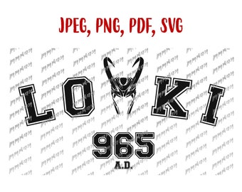 Loki 965 A.D. Fichier numérique Télécharger Svg, Jpeg, Png, PDf