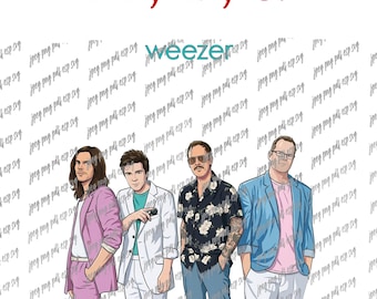 Weezer Png Weezer dessin animé fichier numérique à télécharger Jpeg, Png, Pdf