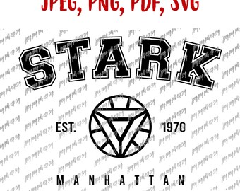 Tony Stark 1970 Iron Man Digitaler Dateidownload, Jpeg, Png, Pdf