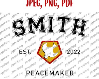Chris Smith 2022 Peacemaker Digitale Datei Download Jpeg, Png, Pdf