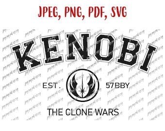 Obi-Wan Kenobi svg Darth Obi-Wan Kenobi Star Wars Digitale Datei Download svg, Jpeg, Png, pdf