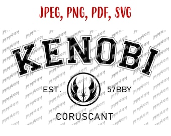 Obi-Wan Kenobi svg Darth Obi-Wan Kenobi Star Wars Digitale Datei Download svg, Jpeg, Png, pdf