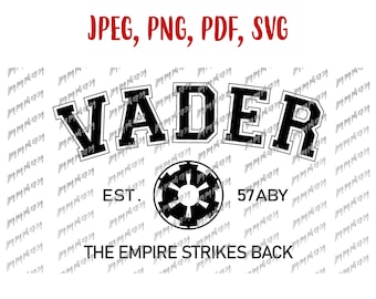 Darth Vader svg Darth Vader Star Wars Digitale Datei Download svg, Jpeg, Png, PDFf