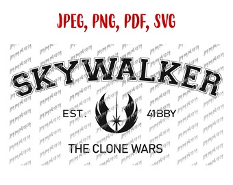 Anakin SkywalkerSvg Skywalker Star Wars Digitale Datei Download, Jpeg, Png, Pdf